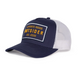 Outsider Authentic Goods Blue, White, and Yellow Adjustable Snapback Hat for Men and Women