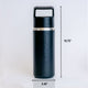 The Outsider All Day Triple Vacuum Insulated Travel Stainless Steel Water Bottle in Matte Black Dimensions