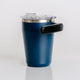 Outsider AM Matte Navy Blue Insulated Coffee Cup with a rotating handle to fit your cupholder
