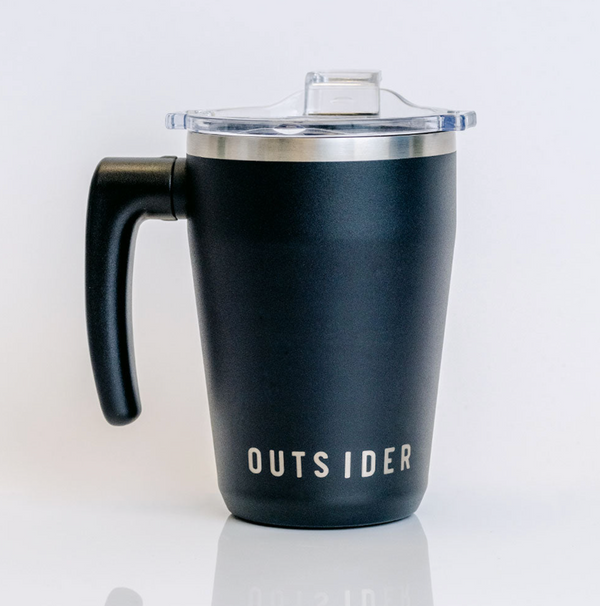 Outsider AM Matte Black Insulated Travel Coffee Cup