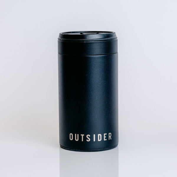 The PM Matte Black Insulated Can Cooler Koozie Coozie Beer Cozy fits bottles, cans, and slim cans.