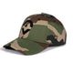 Outsider Camo Adjustable Snapback Cotton Twill Hat with a black logo variation 3